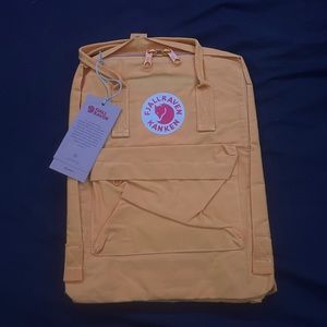 FJALLRAVEN kanken warm yellow backpack